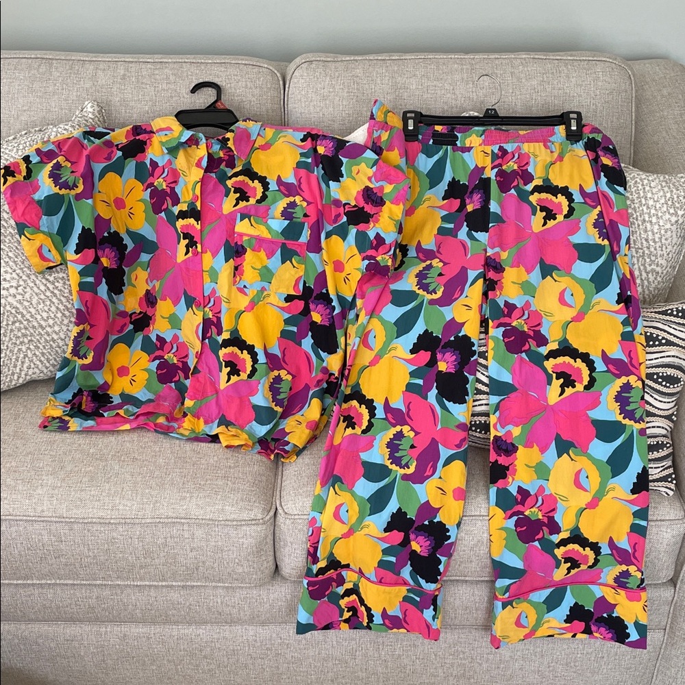 kate spade Orchid Bloom PJs EUC